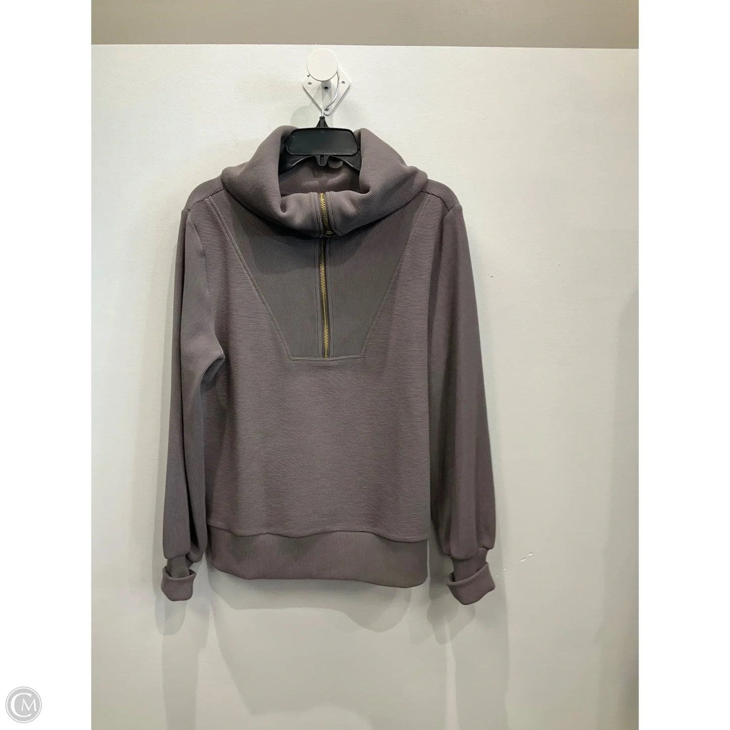 Sweatshirt Collar By Varley In Grey, Size: Xs