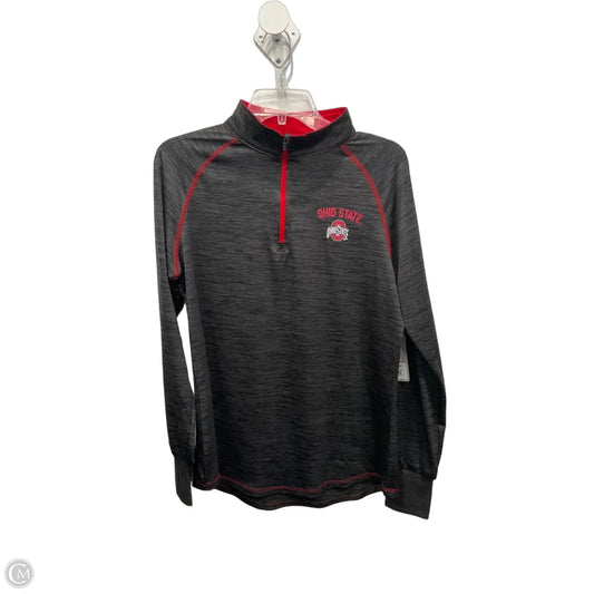 Athletic Sweatshirt Collar By Colosseum In Grey & Red, Size: Xl