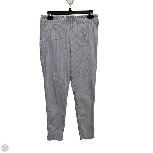 Pants Cropped By Calvin Klein In Blue & White, Size: 10