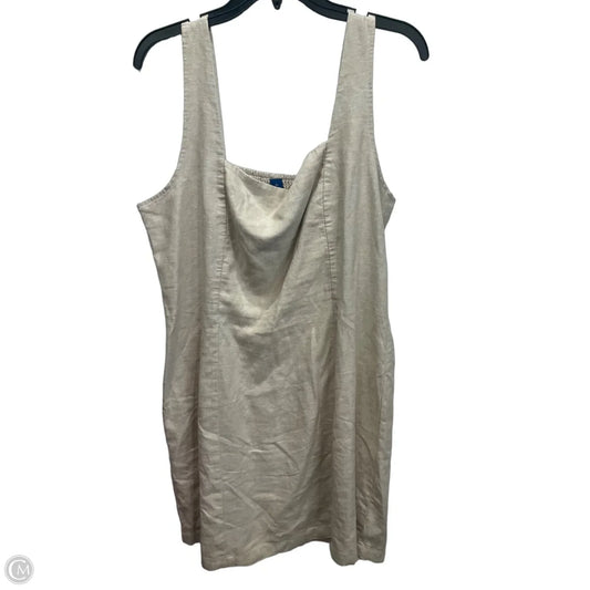 Dress Casual Midi By Old Navy In Tan, Size: Xl