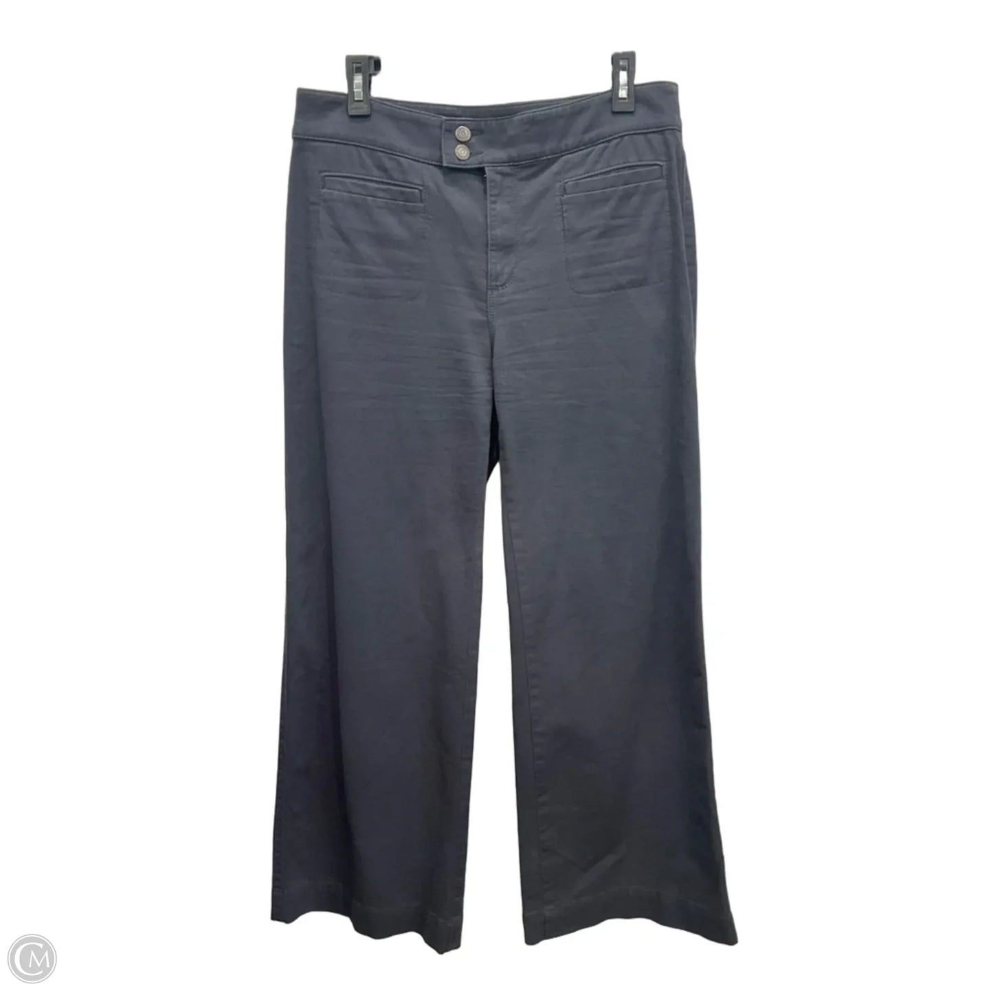 Jeans Wide Leg By Loft In Grey Denim, Size: 8