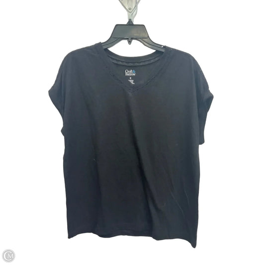Top Sleeveless By Croft And Barrow In Black, Size: M