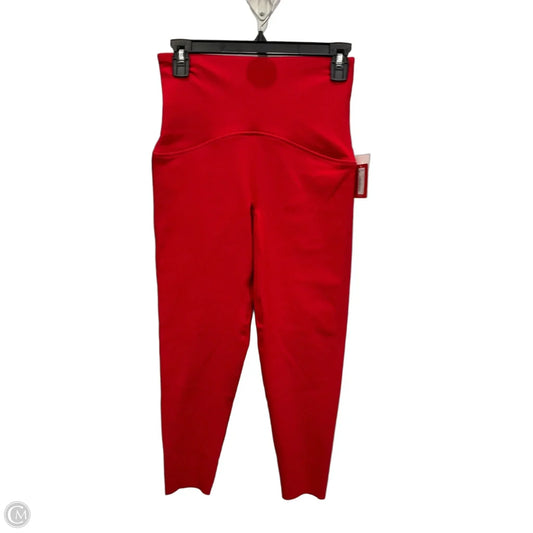 Athletic Leggings By Spanx In Red, Size: M