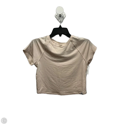 Athletic Top Short Sleeve By Joy Lab In Tan, Size: S