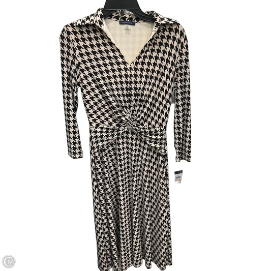 Dress Work By Tommy Hilfiger In Black & Cream, Size: Xs