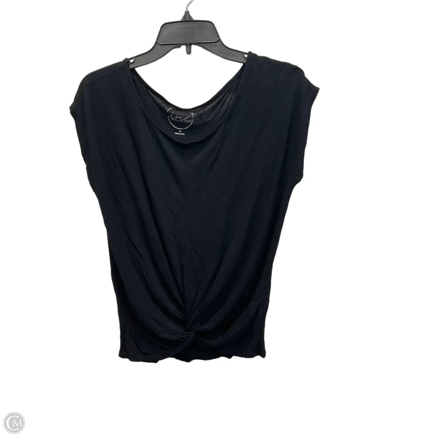 Top Sleeveless By International Concepts In Black, Size: M