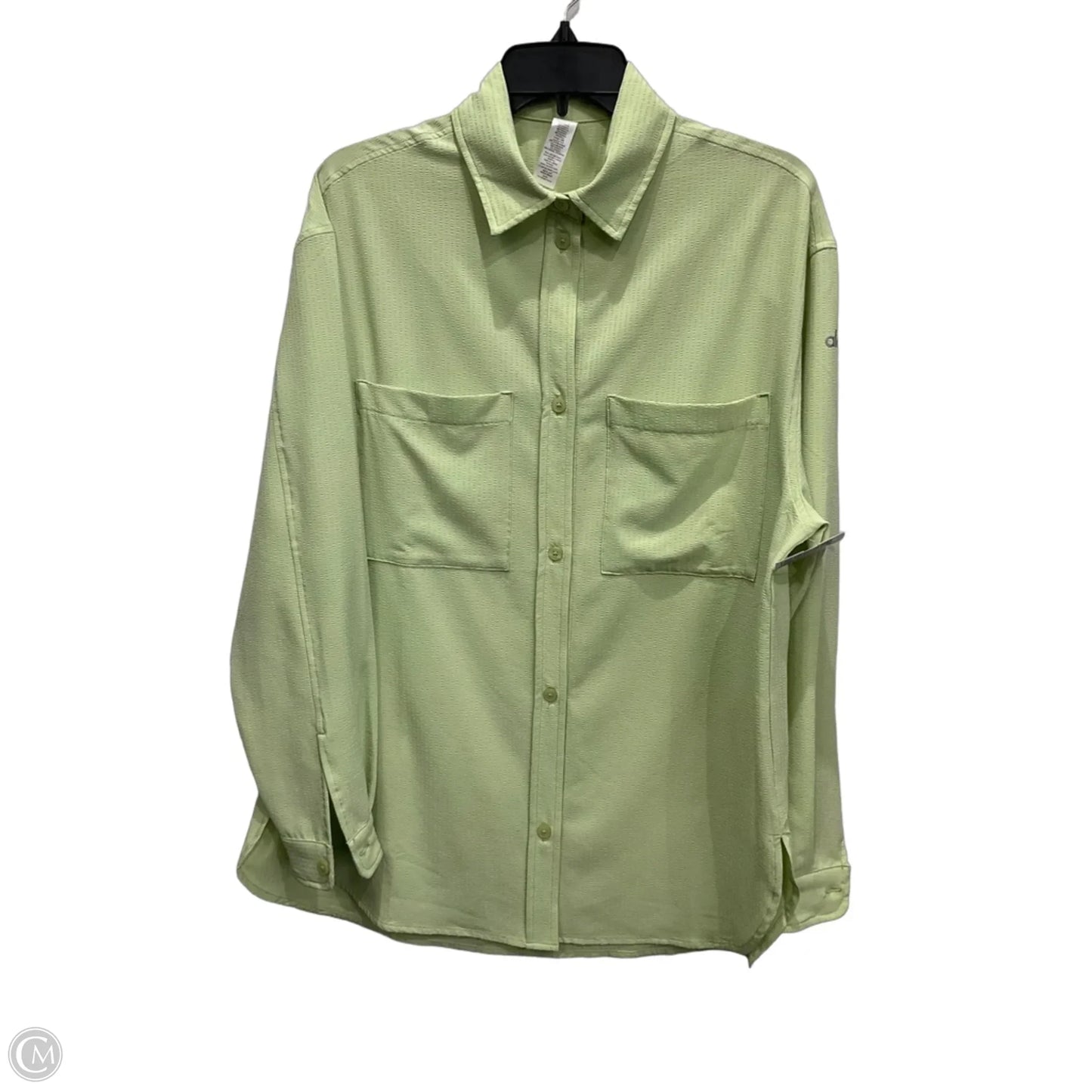 Blouse Long Sleeve By Alo In Green, Size: Xs