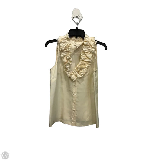 Top Sleeveless By J. Crew In Cream, Size: Xs