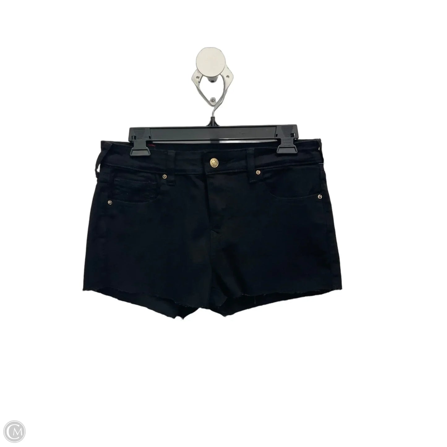 Shorts By True Religion In Black Denim, Size: 6