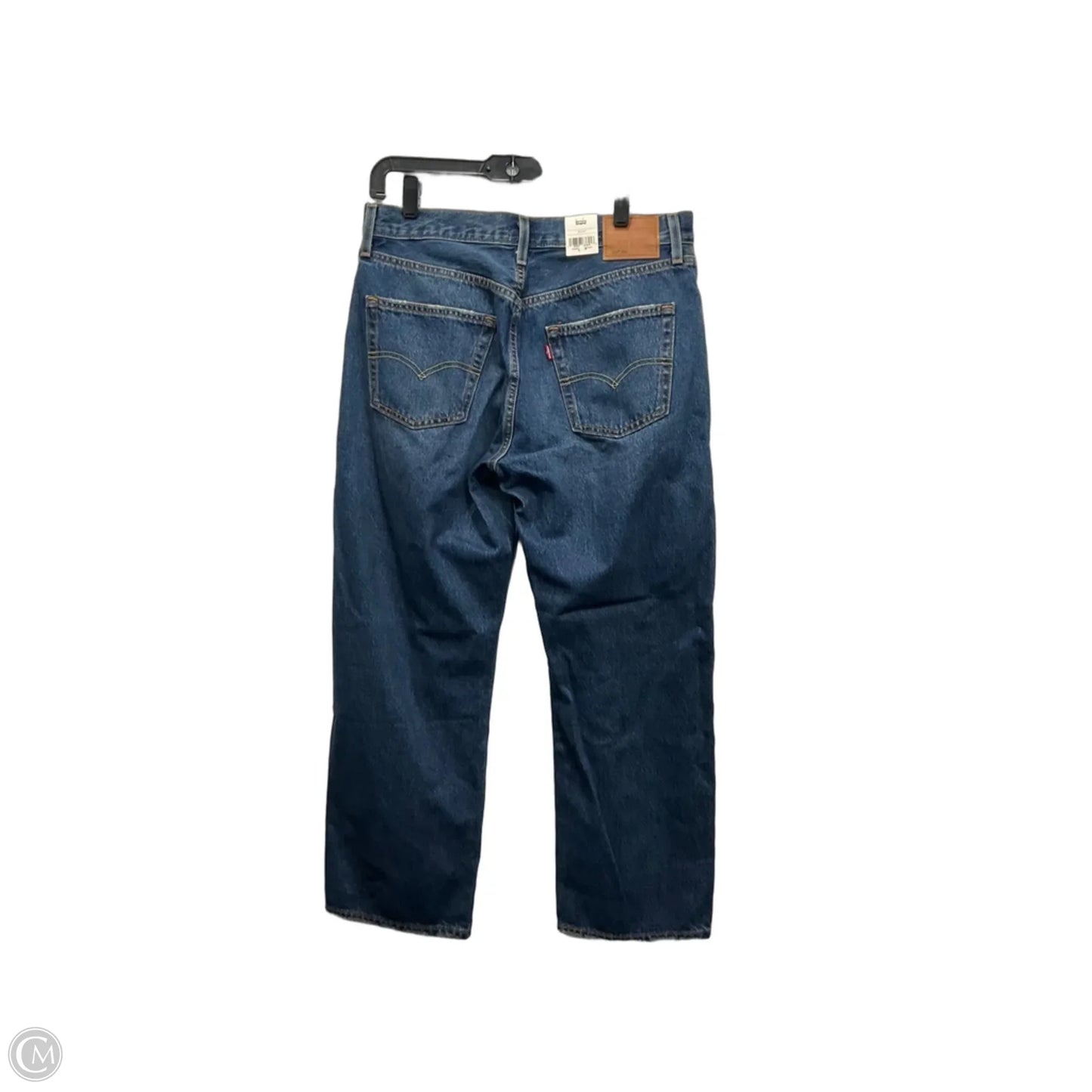 Jeans Straight By Levis In Blue Denim, Size: 8