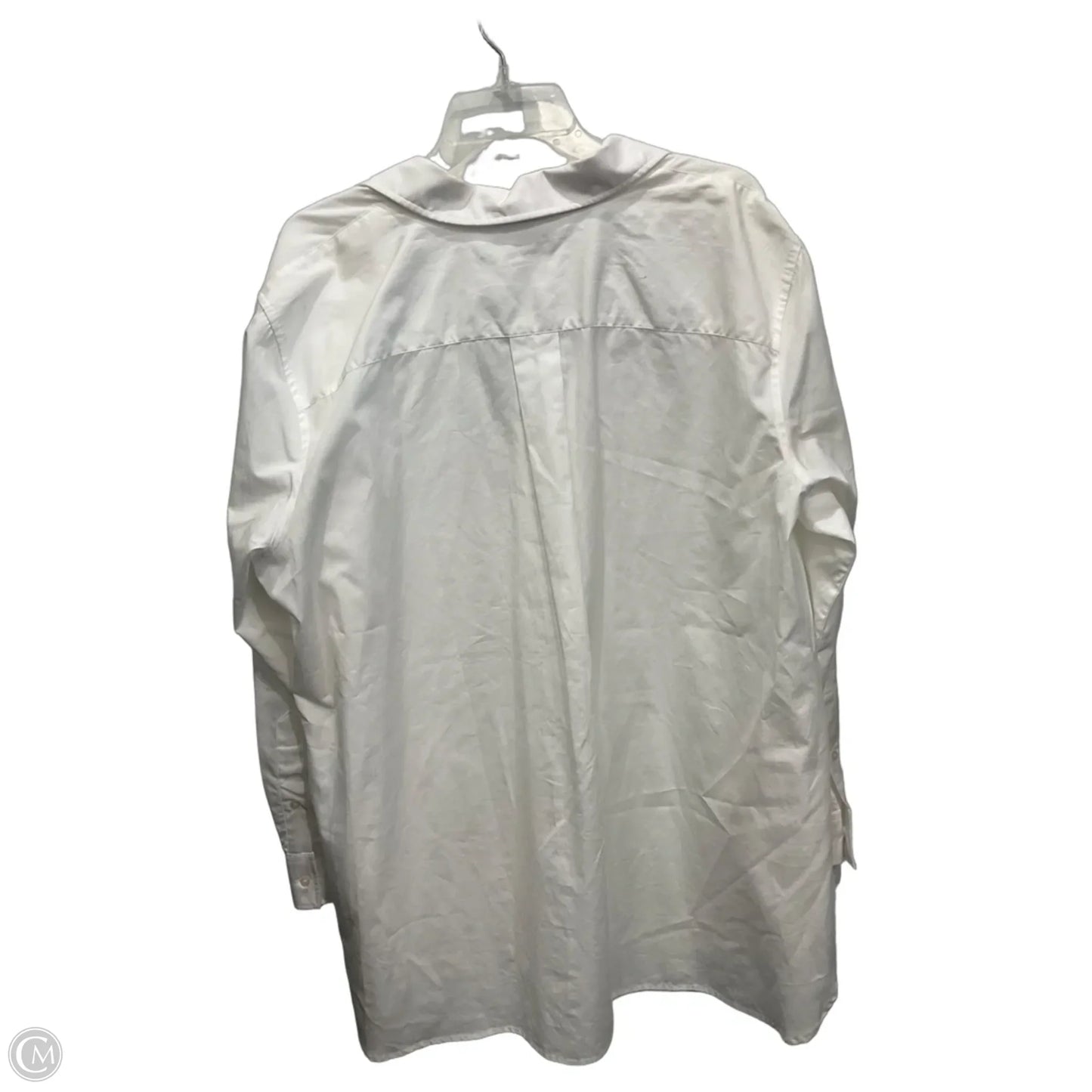 Blouse Long Sleeve By Lauren By Ralph Lauren In White, Size: 2x