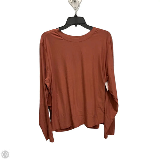 Top Long Sleeve By Old Navy In Copper, Size: Xxl