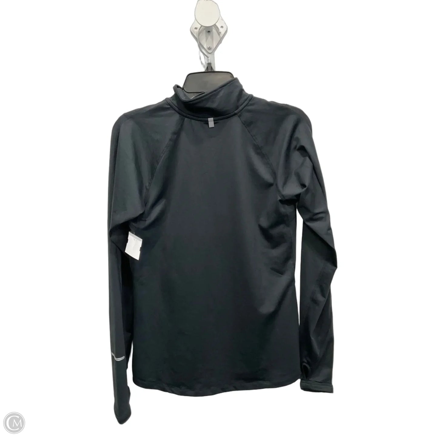 Athletic Sweatshirt Collar By Nike Apparel In Black & White, Size: S