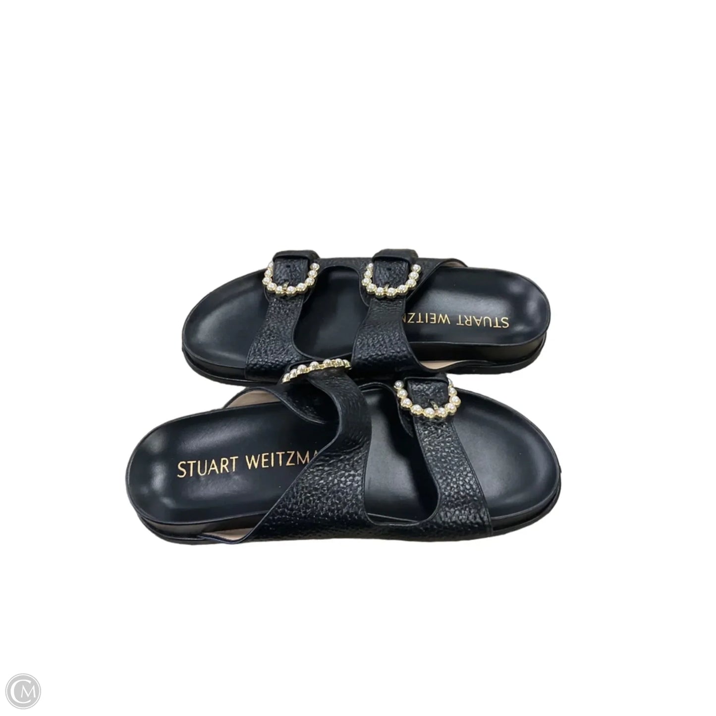 Sandals Designer By Stuart Weitzman In Black, Size: 7.5