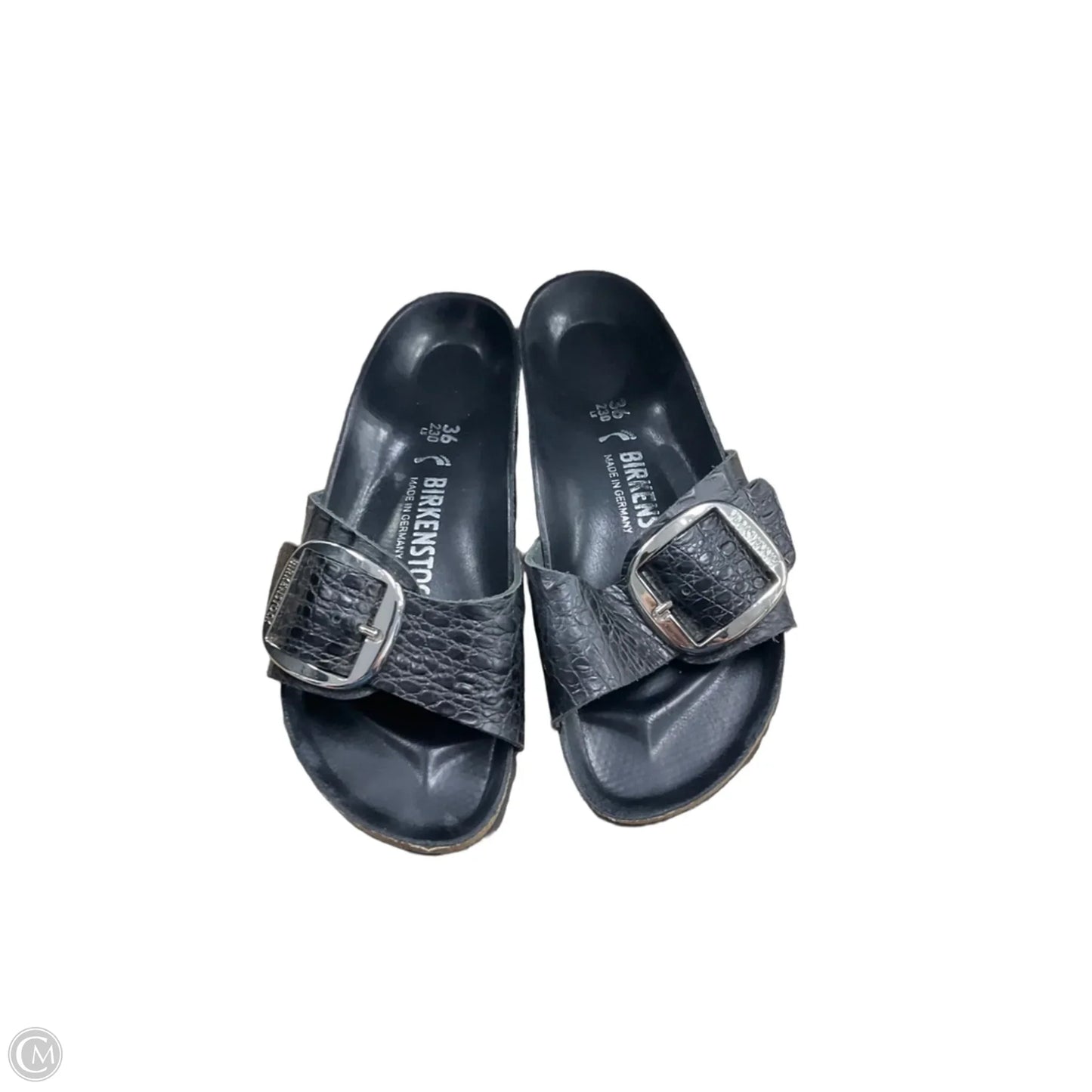 Sandals Flats By Birkenstock In Black, Size: 8.5