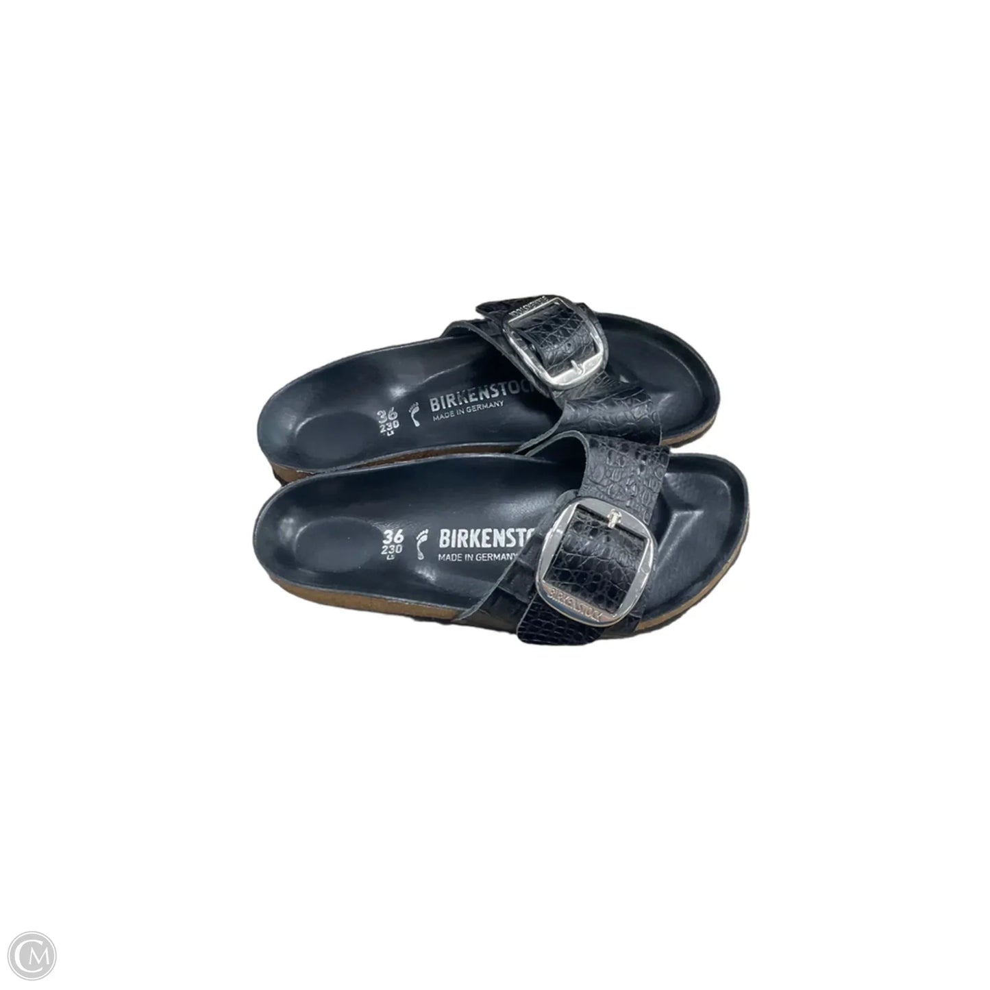 Sandals Flats By Birkenstock In Black, Size: 8.5
