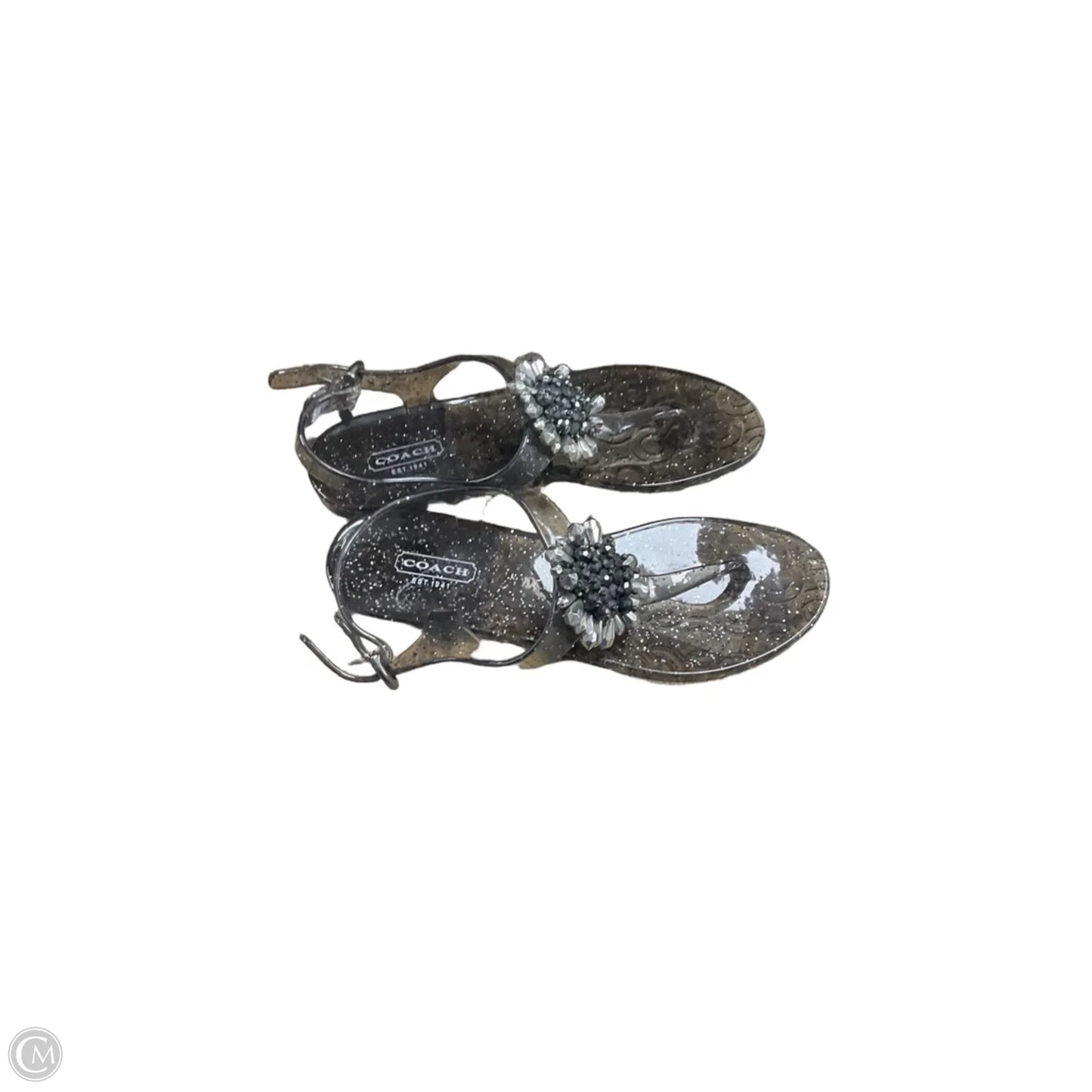 Sandals Designer By Coach In Grey, Size: 6