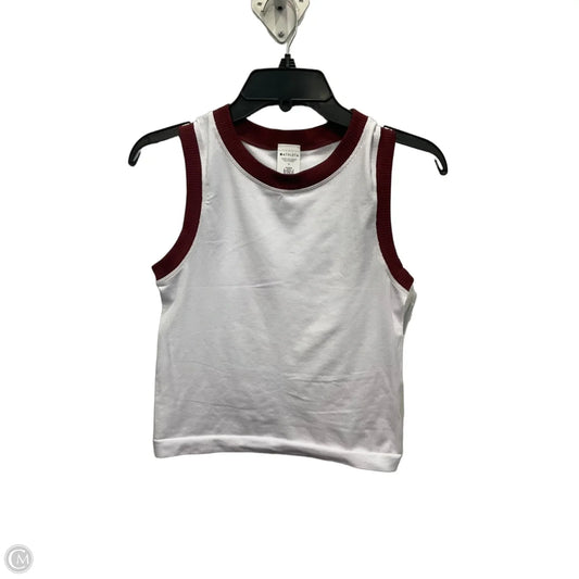 Athletic Tank Top By Athleta In Red & White, Size: M