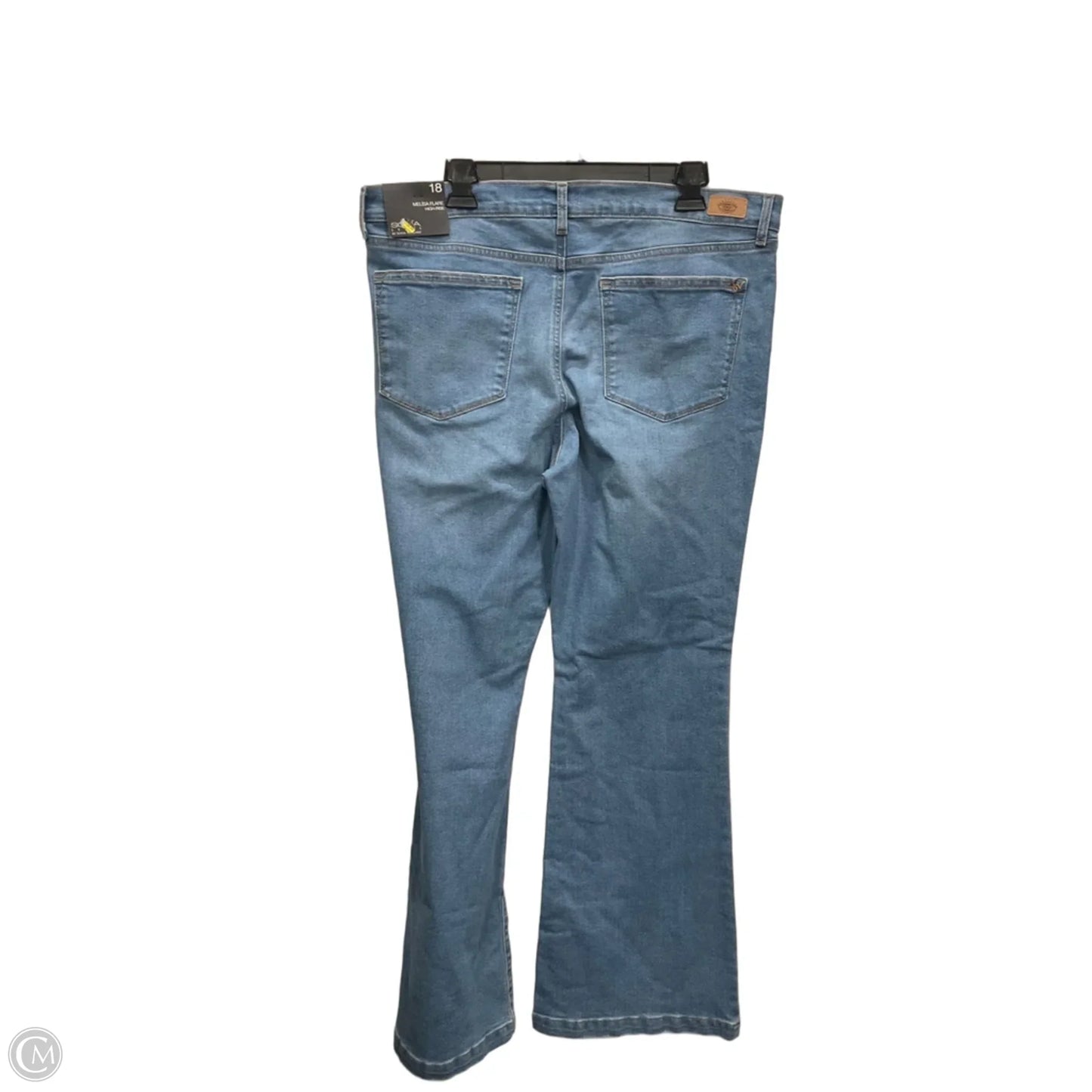 Jeans Flared By Sofia By Sofia Vergara In Blue Denim, Size: 18