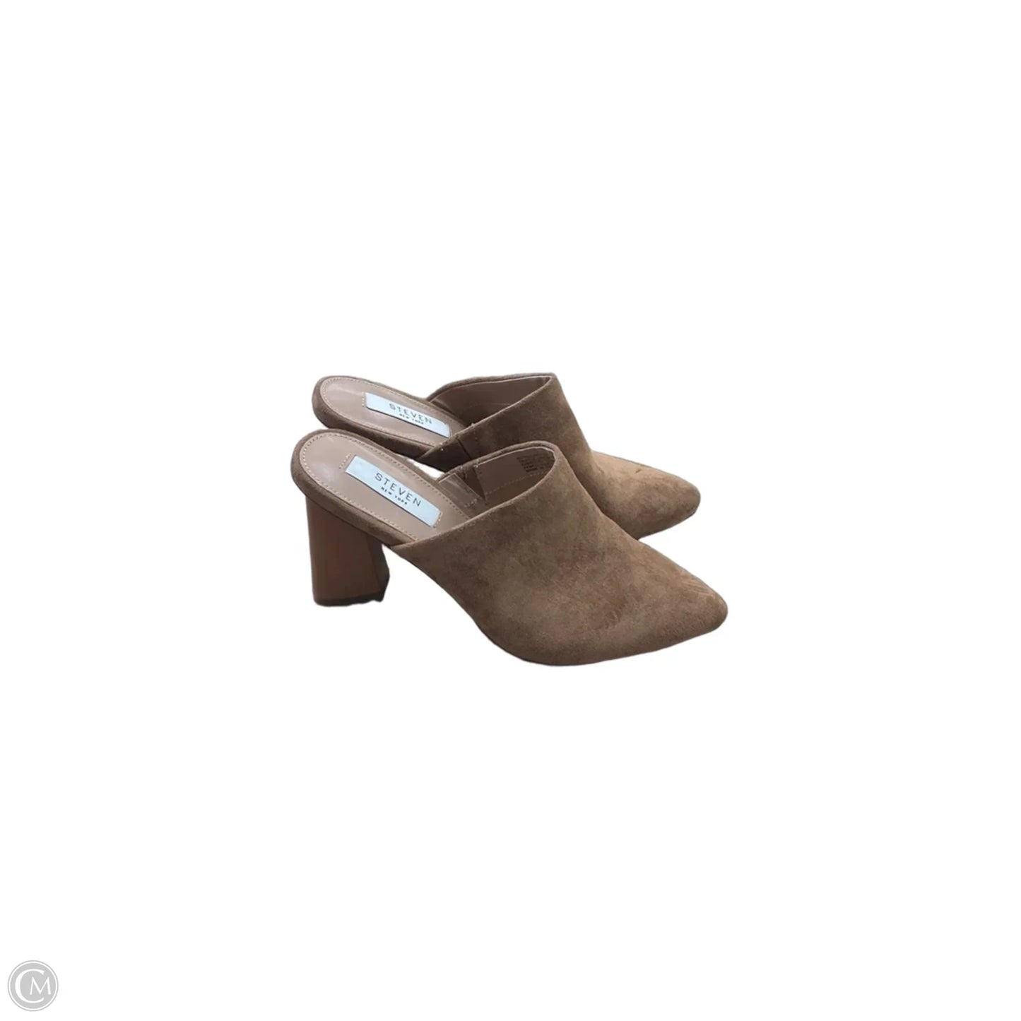 Sandals Heels Block By Cmc In Tan, Size: 7