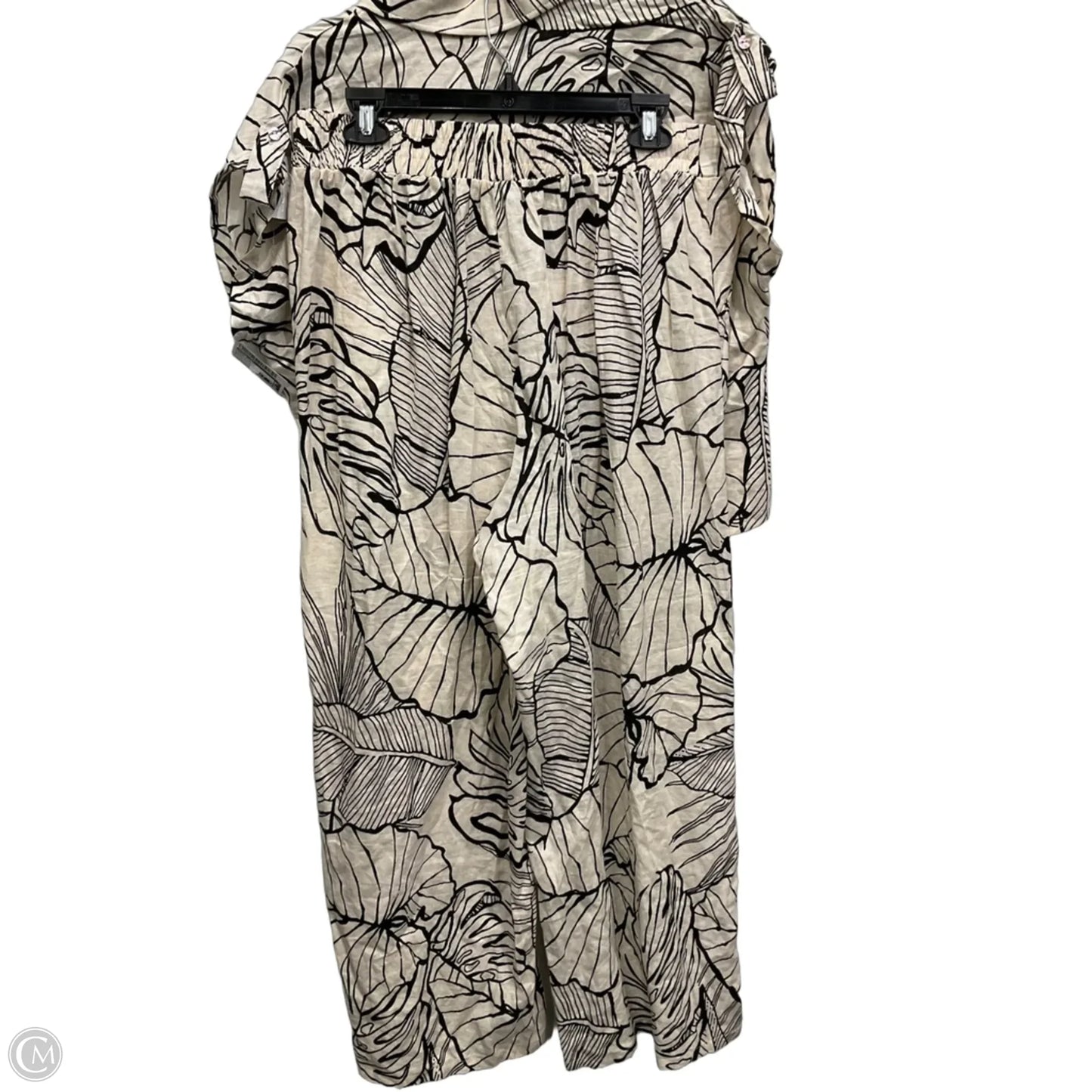 Pants Set 2pc By Rachel Zoe In Black & Tan, Size: L