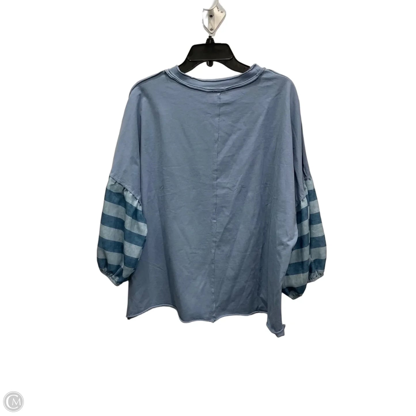 Top Short Sleeve By Cmc In Blue, Size: 2x