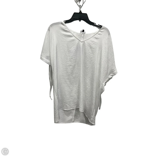 Top Short Sleeve By Cabi In White, Size: S