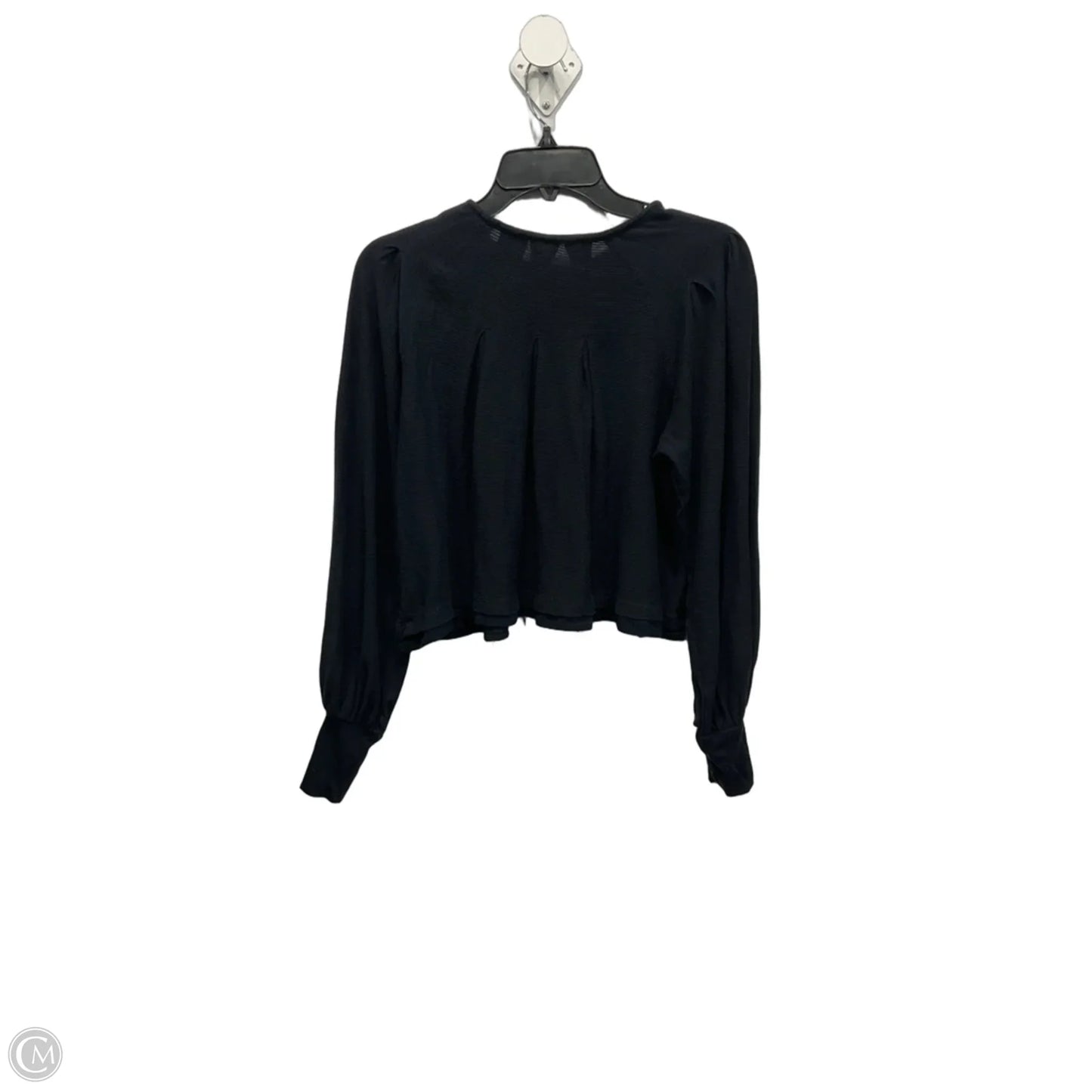 Top Long Sleeve By Free People In Black, Size: Sp