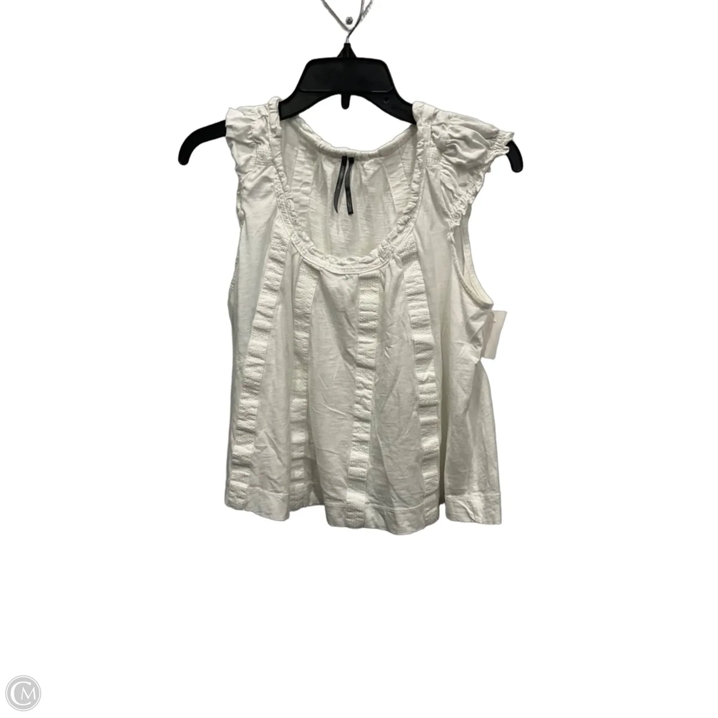 Top Sleeveless By Anthropologie In White, Size: S