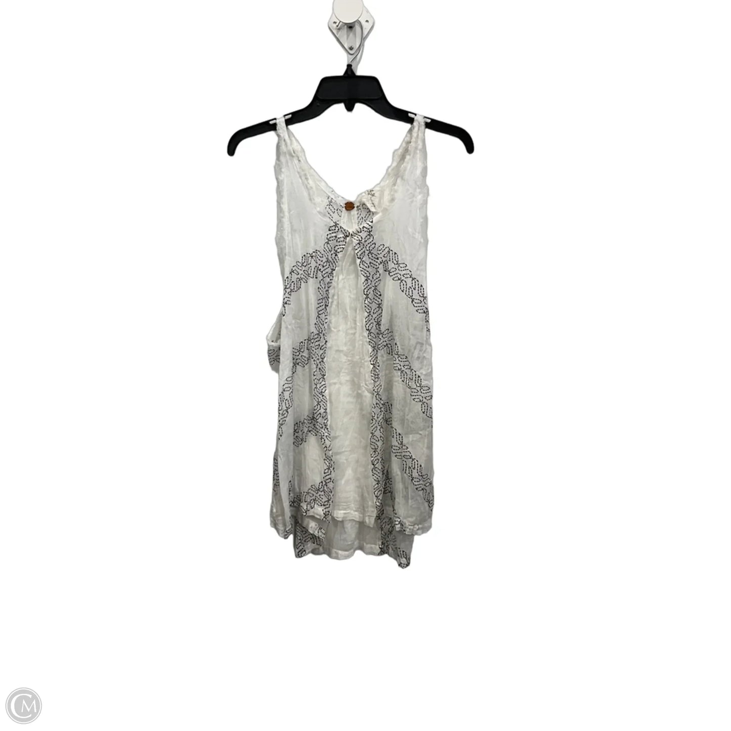 Tank Top By Free People In Black & White, Size: S