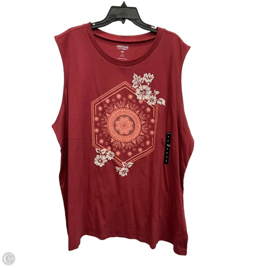 Top Sleeveless By Torrid In Red, Size: 4x