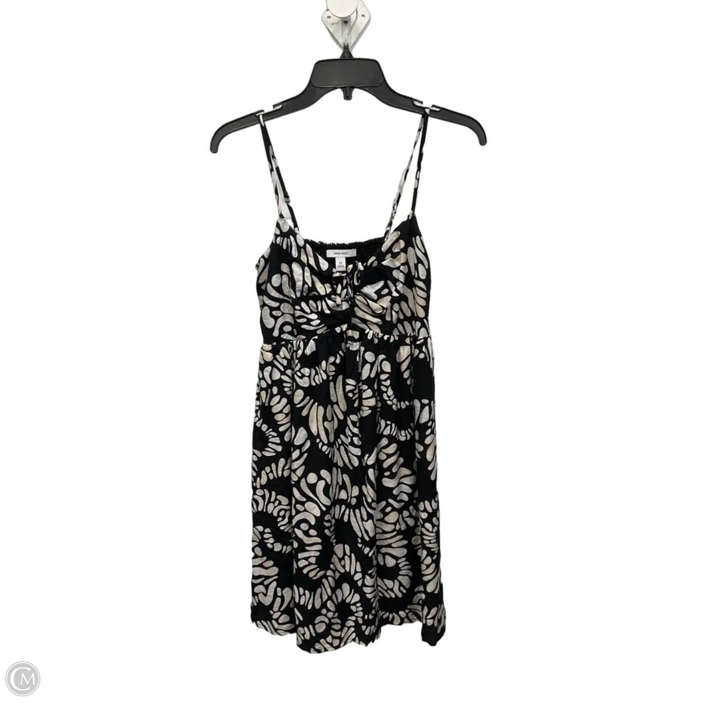Dress Casual Short By Nine West Apparel In Black & Cream, Size: Xs