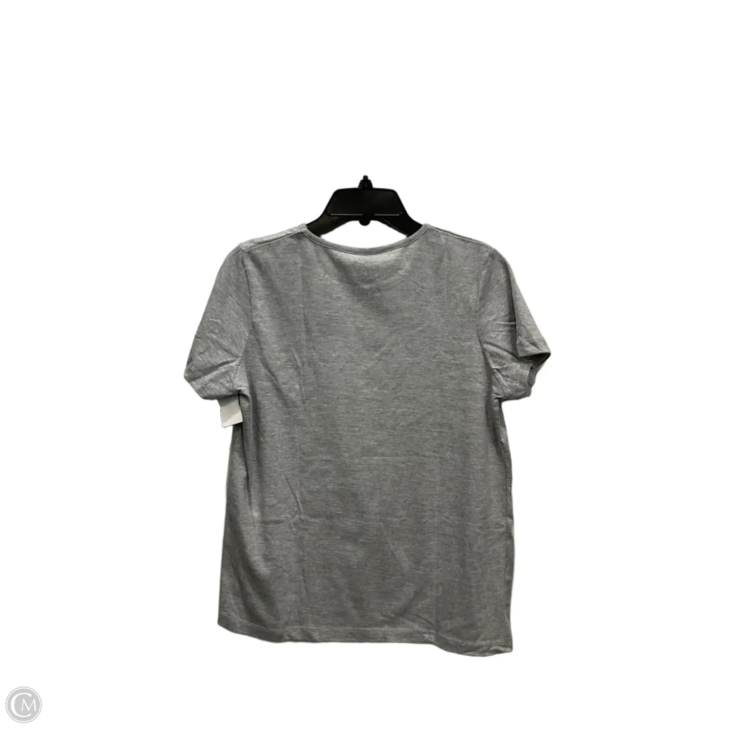 Top Short Sleeve Basic By Clothes Mentor In Grey, Size: M