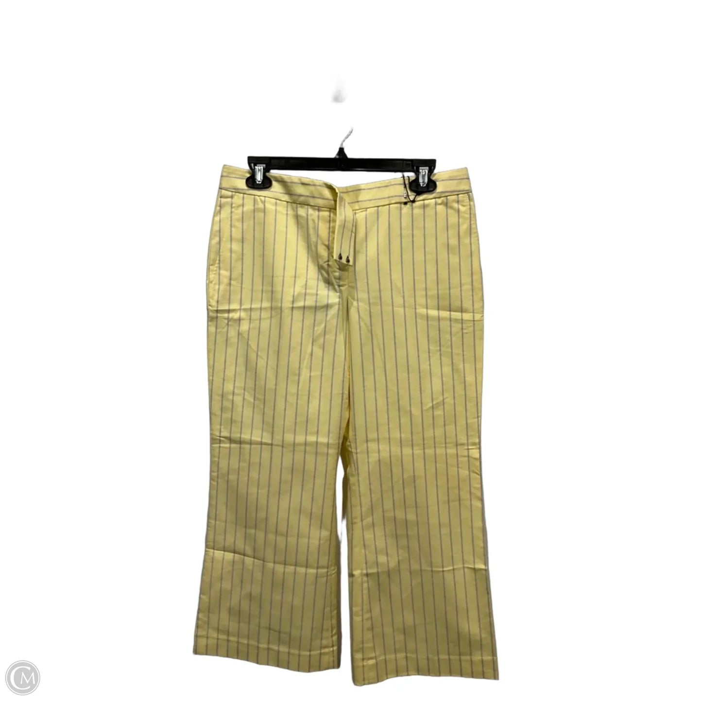 Pants Cropped By Express In Yellow, Size: 8