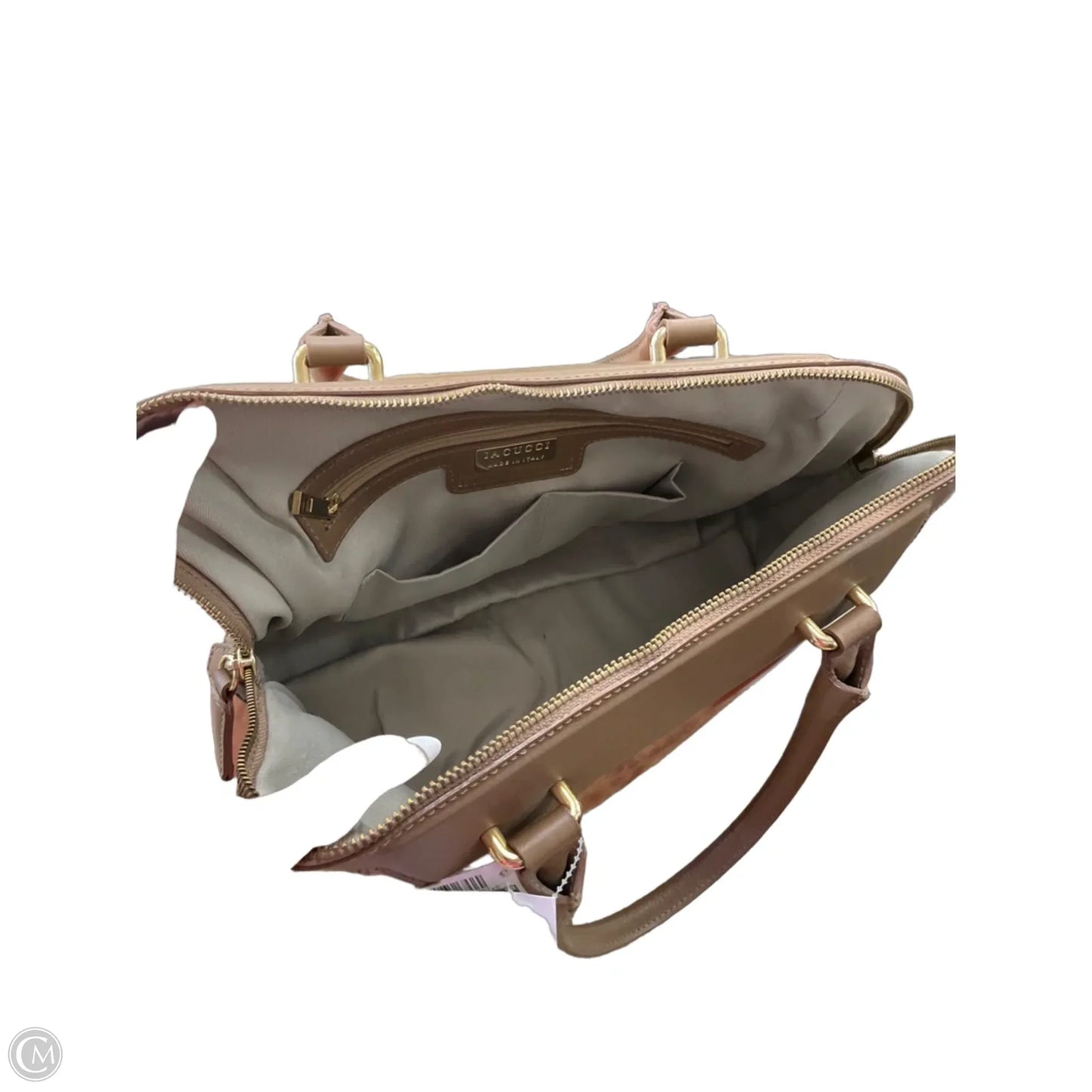Handbag Leather By Cma, Size: Medium