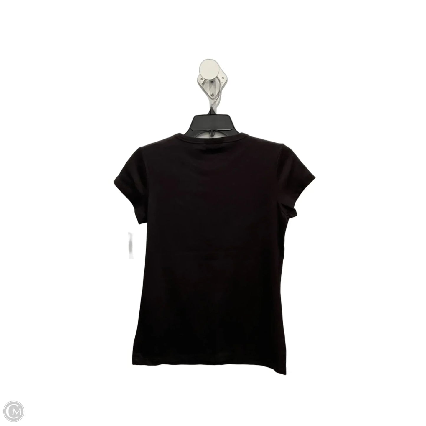 Top Short Sleeve By Banana Republic In Black, Size: M