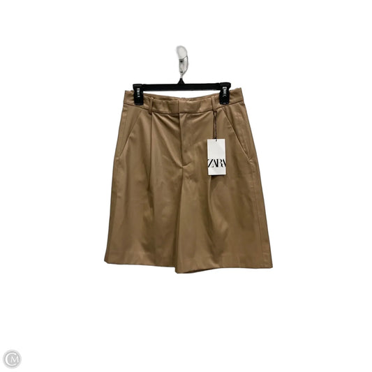 Shorts By Zara In Tan, Size: 4
