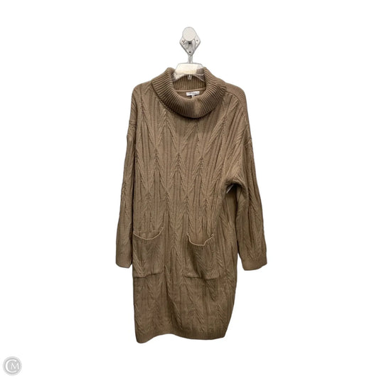 Dress Sweater By Polygram In Tan, Size: 1x