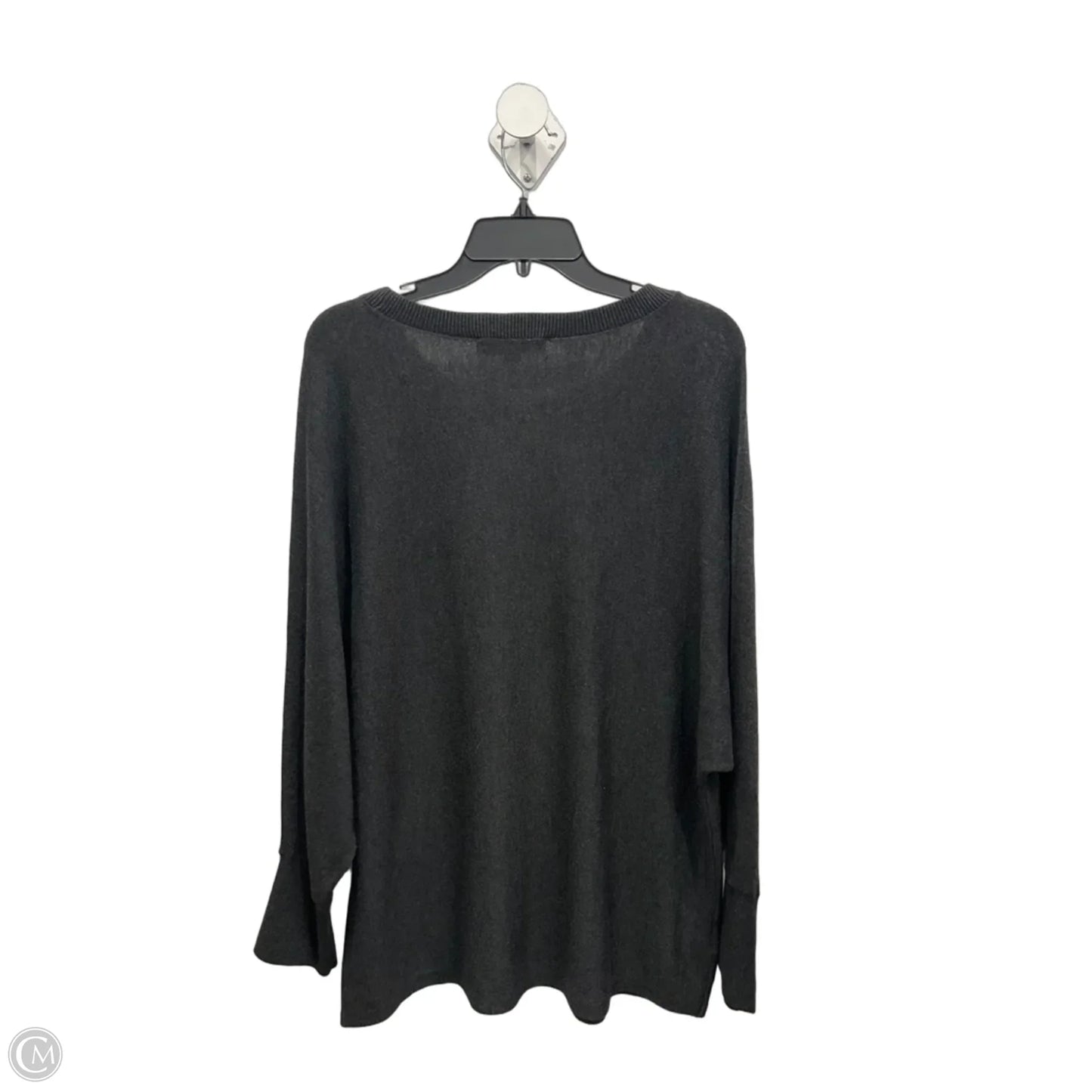 Top Long Sleeve By Loft In Grey, Size: L