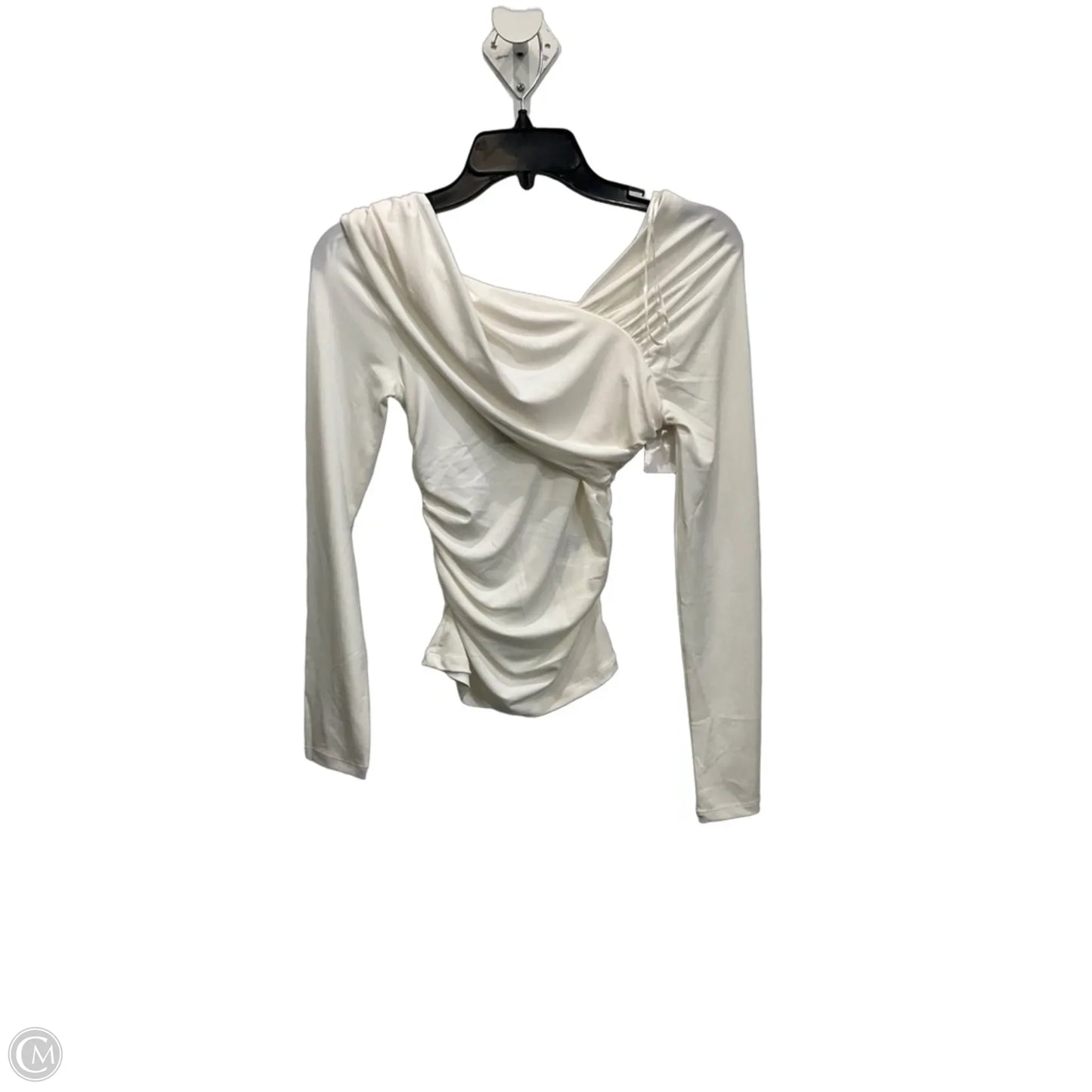 Top Long Sleeve By H&m In Cream, Size: Xs