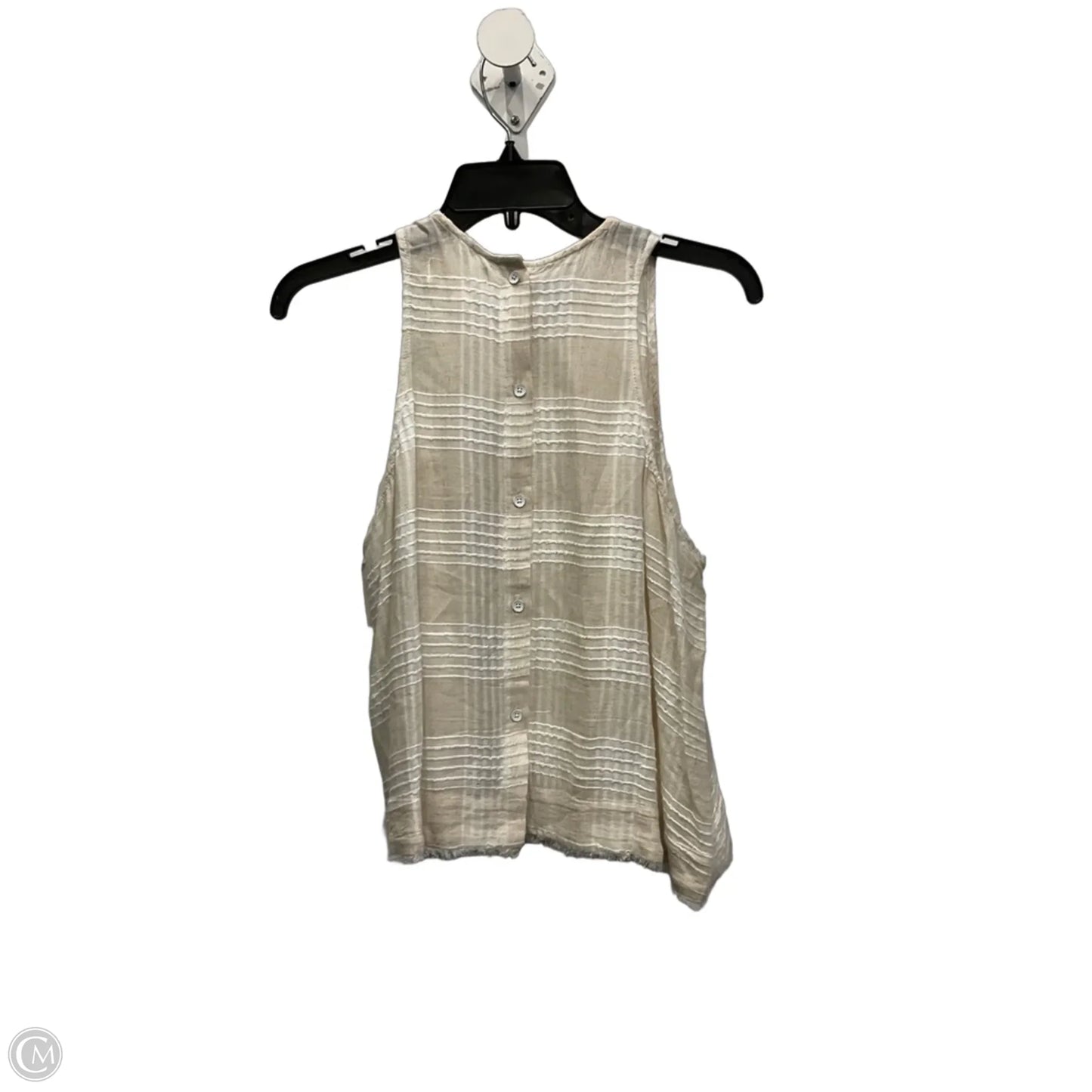 Top Sleeveless By Cloth & Stone In Tan, Size: M
