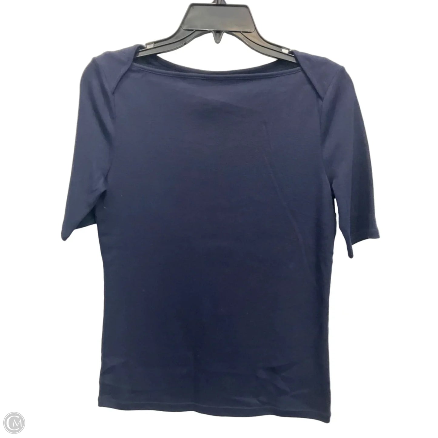 Top Short Sleeve By Talbots In Navy, Size: S