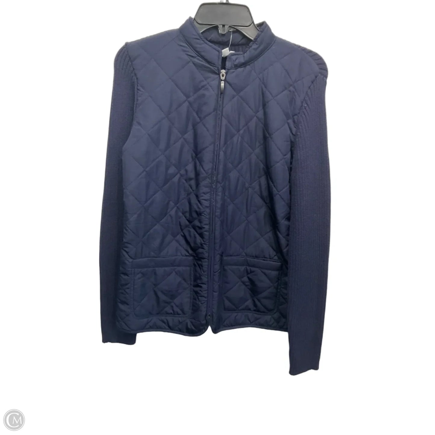 Jacket Puffer & Quilted By Talbots In Blue, Size: Mp