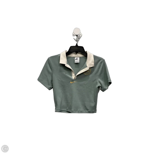 Athletic Top Short Sleeve By Nike Apparel In Green, Size: Sp