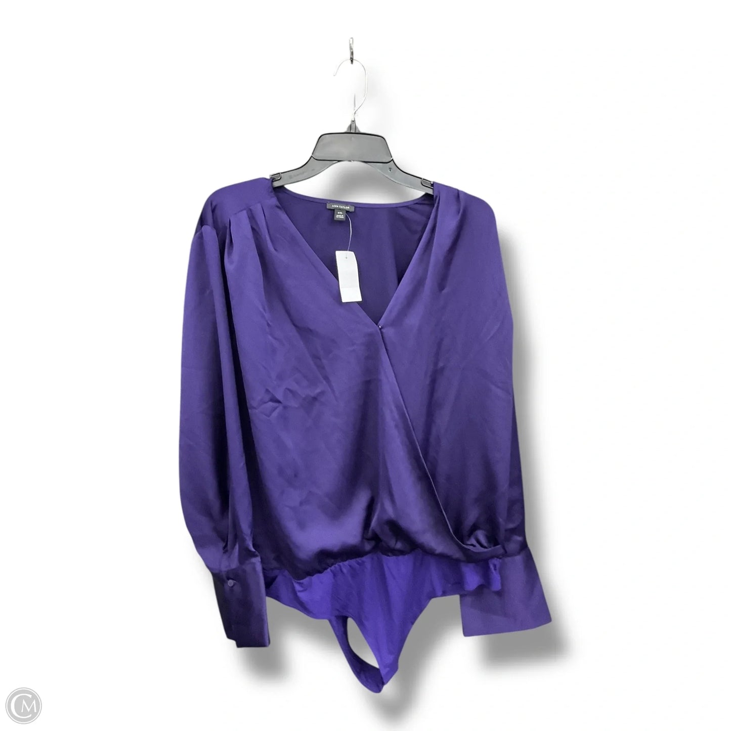 Bodysuit By Ann Taylor In Purple, Size: Xxl