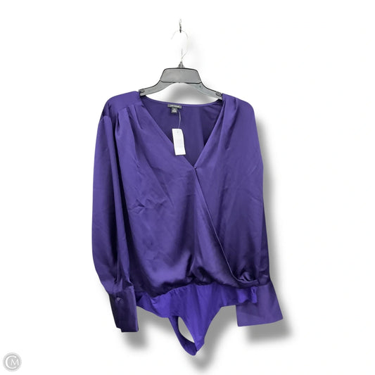 Bodysuit By Ann Taylor In Purple, Size: Xxl
