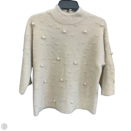 Sweater By Alfani In Cream, Size: M
