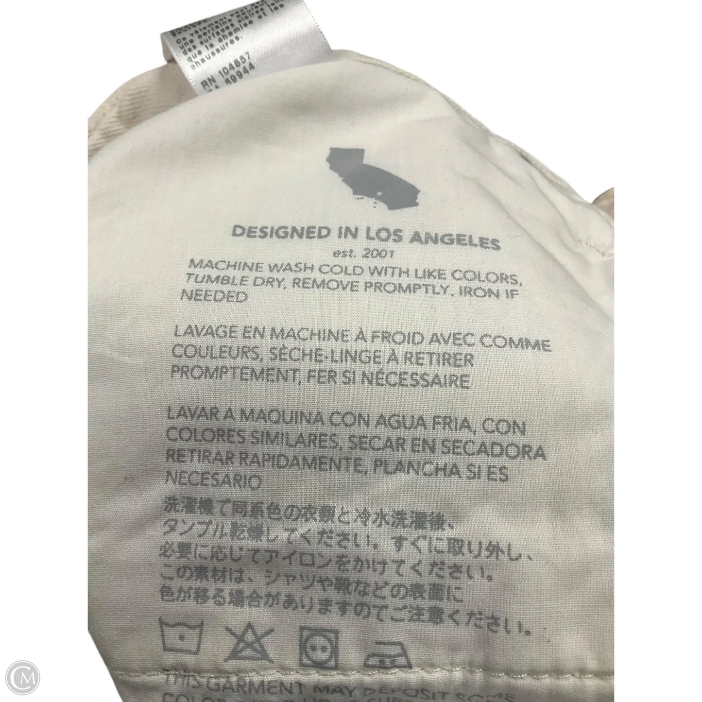 Shorts By Ag Jeans In Cream, Size: 4