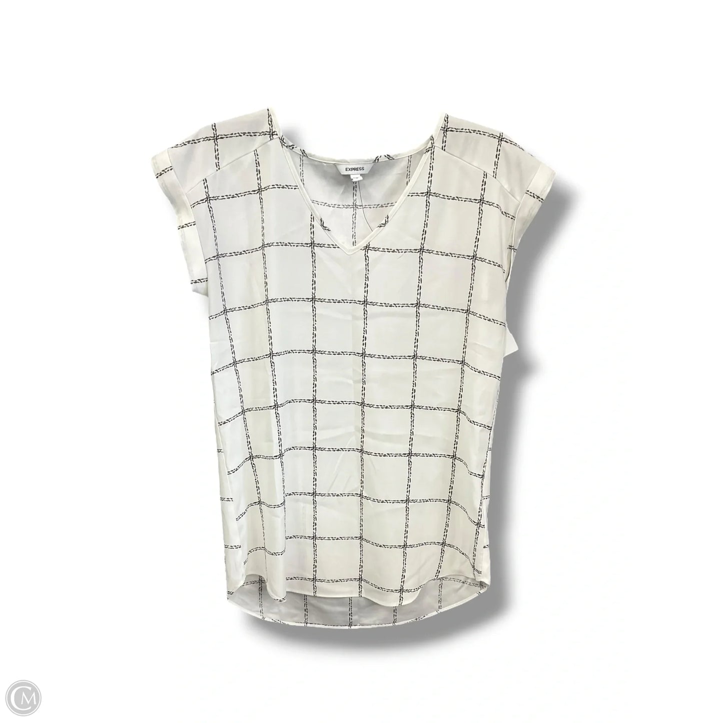 Top Sleeveless By Express In Striped Pattern, Size: S