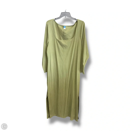 Dress Casual Maxi By Old Navy In Green, Size: Xxl